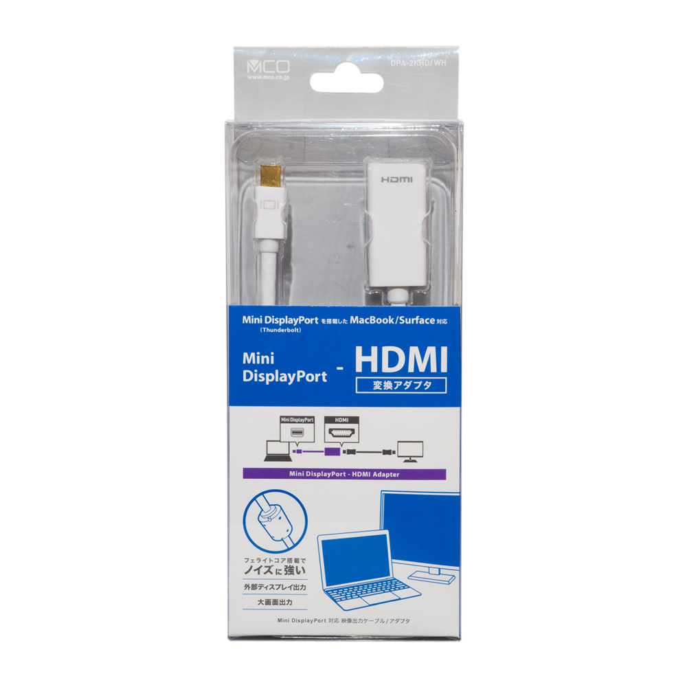 FullHD対応 miniDisplayPort – HDMI アダプタ [DPA-2KHD]