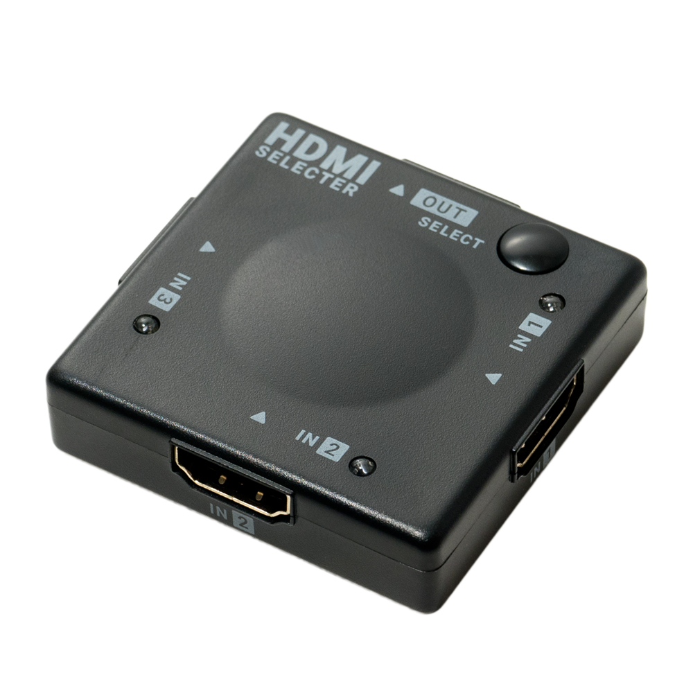 自動/手動切替 対応 3入力 1出力 HDMI切替器 [HDS-3P2]