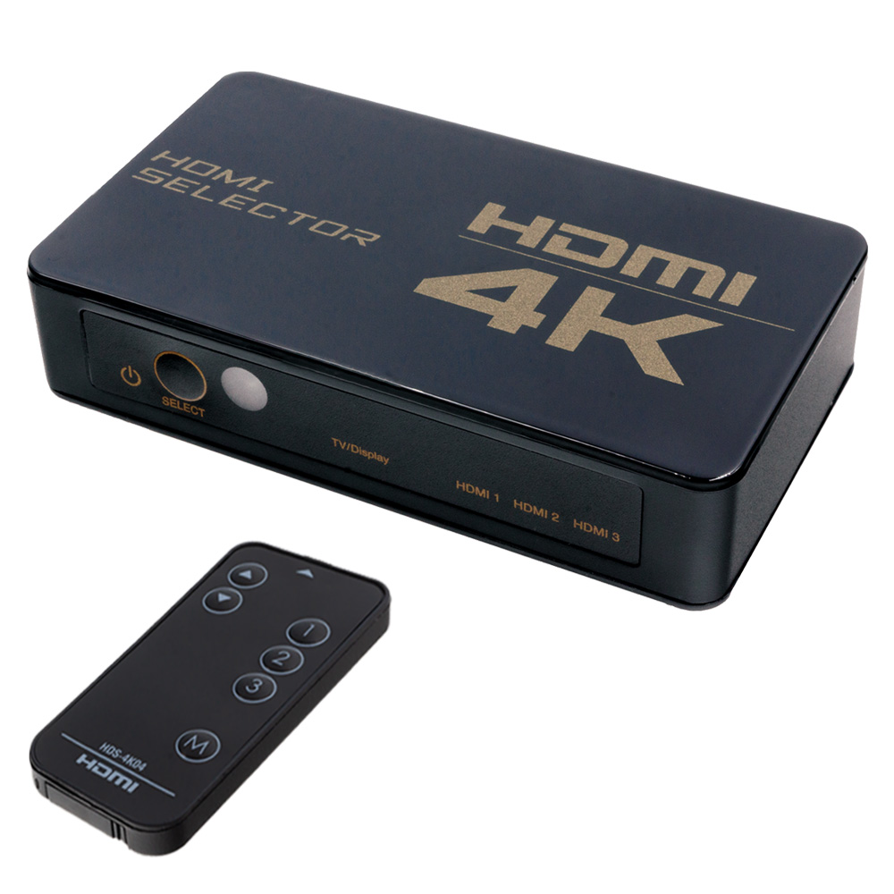 大人気!HDMI 切替器 3入力1出力 HDMI セレクターHDMI 分配器 自動 手動切り替え リ4K 1080p 3D視覚効果 モコ  イヤホンジャック・ピアス