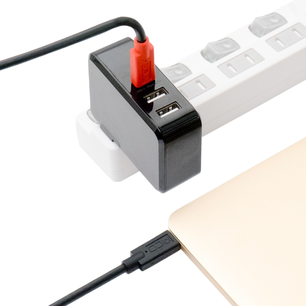USB PD対応（45W） USB-ACアダプタ 3ポートタイプ [IPA-C02]