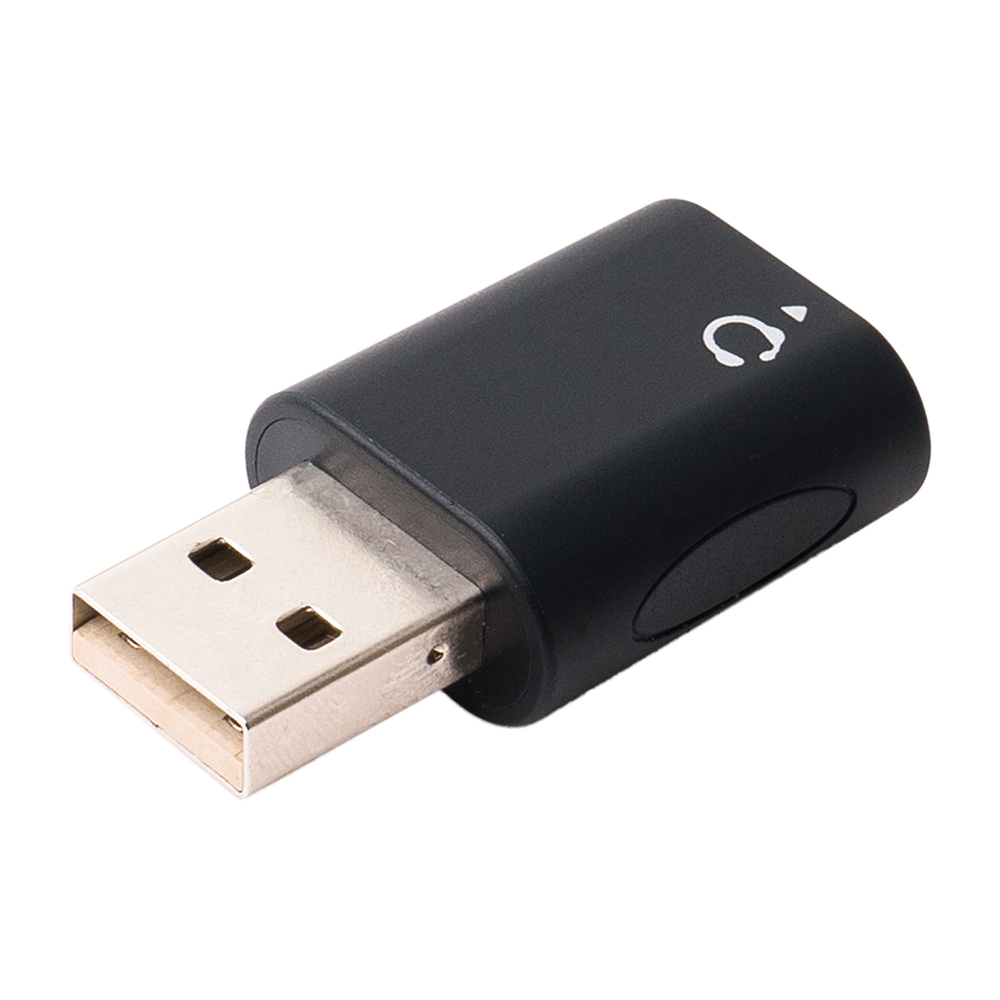 オーディオ変換アダプタ USBポート – 3.5mmミニジャック 4極タイプ [PAA-U4P]