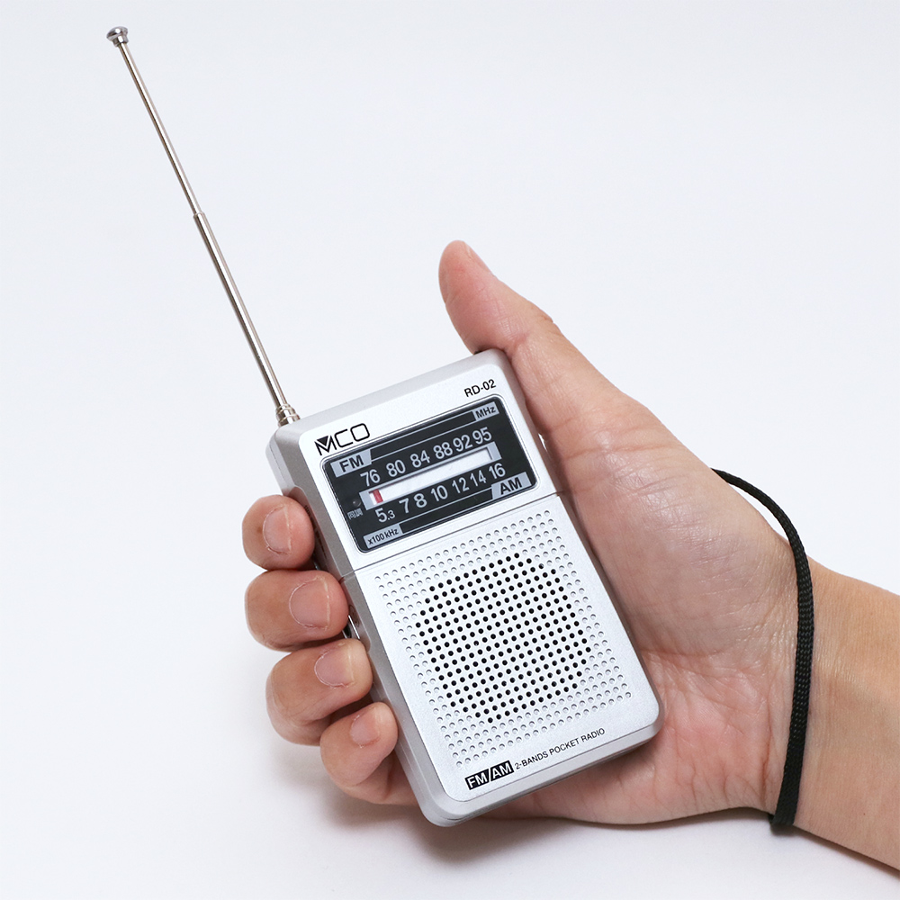 ワイドFM対応 ポケットラジオ デジタル同調タイプ [RD-02] 株式会社ミヨシ