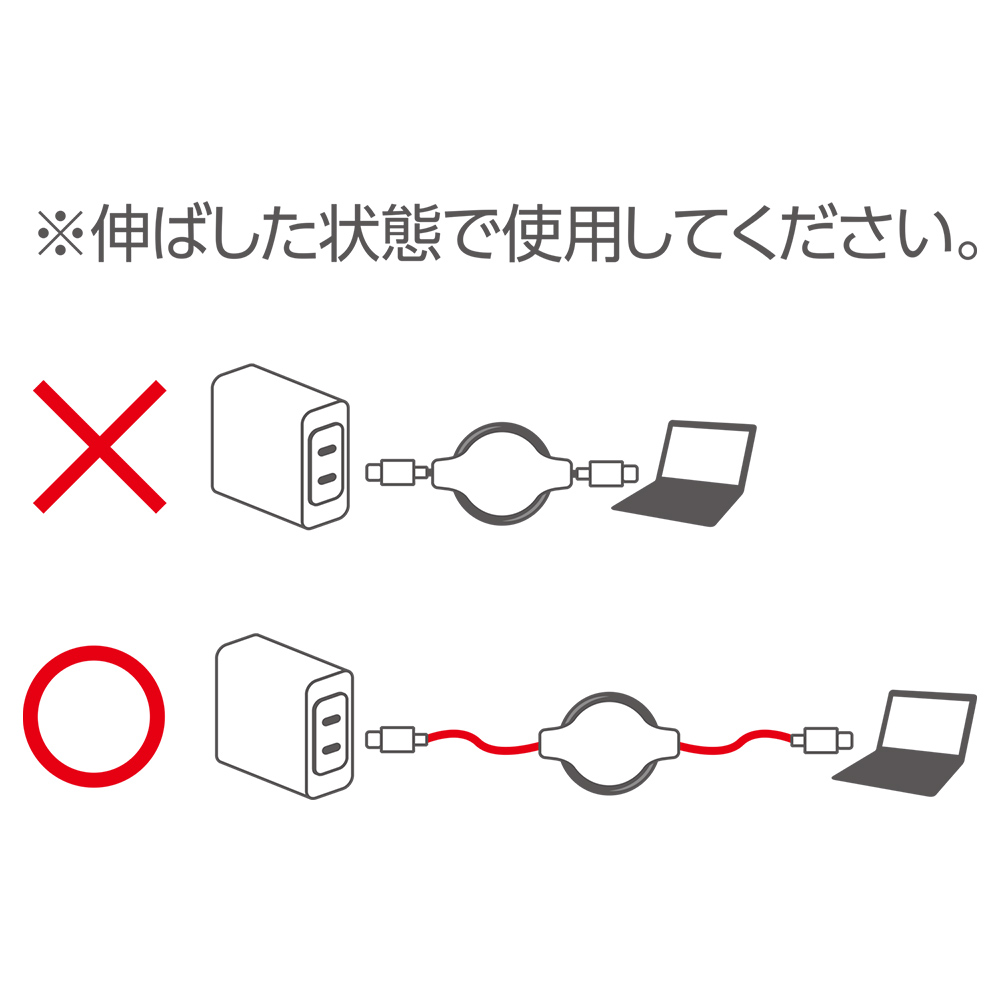 USB Type-C ケーブル コードリールタイプ [SMC-12PD]