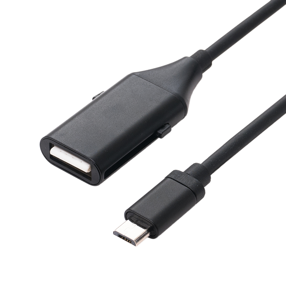 スライド変形コネクタ搭載ケーブル（USB microBタイプ） [SMC-M02H 