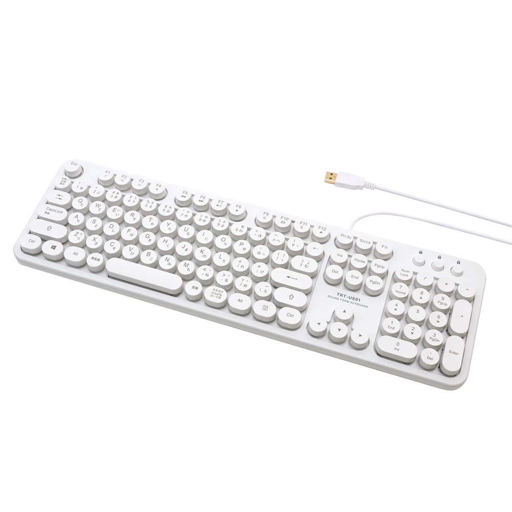 レトロ風デザインUSBキーボード [TRT-US01] | 株式会社ミヨシ