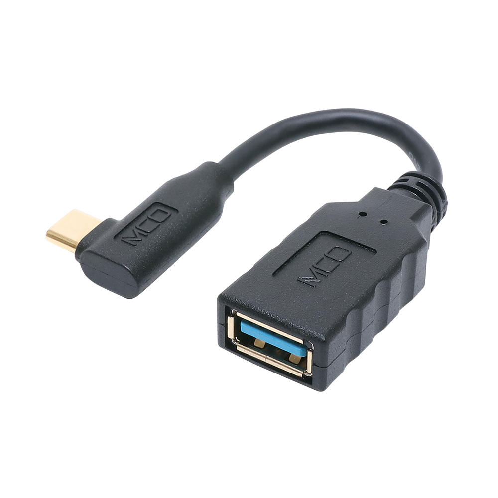 USB変換ケーブル USB A – USB Type-C オス L型コネクタ [USA-10G2C/L]