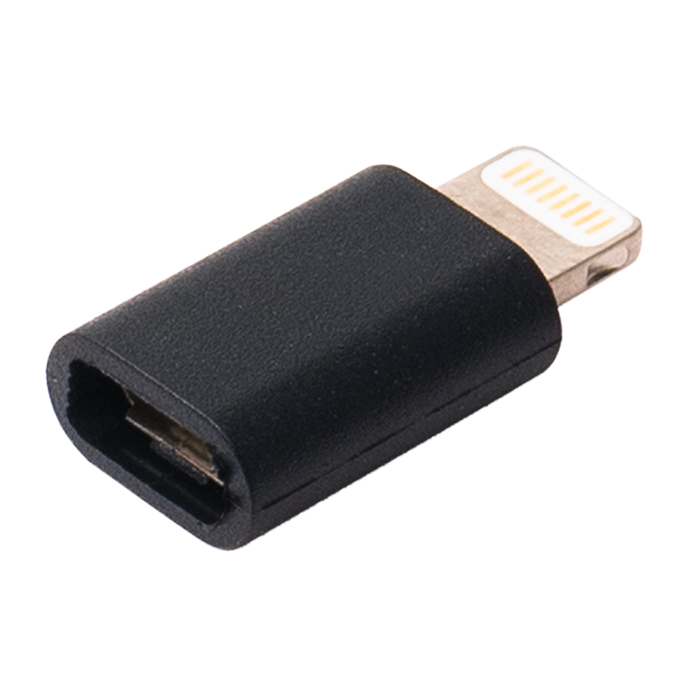 USB変換アダプタ USB micro B – Lightning オス [USA-MCL]