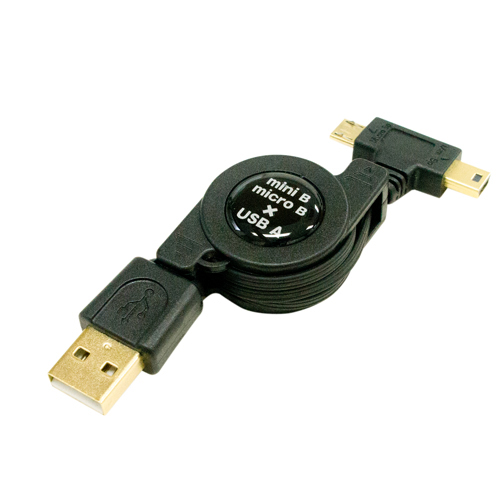 ツインコネクタ USBコードリールケーブル [MUL-MM8]